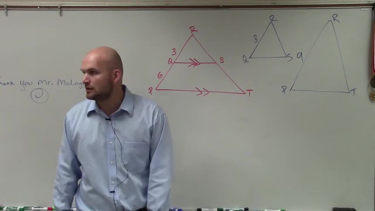 ACT SAT Prep How to determine the perimeter of a triangle using similar triangles
